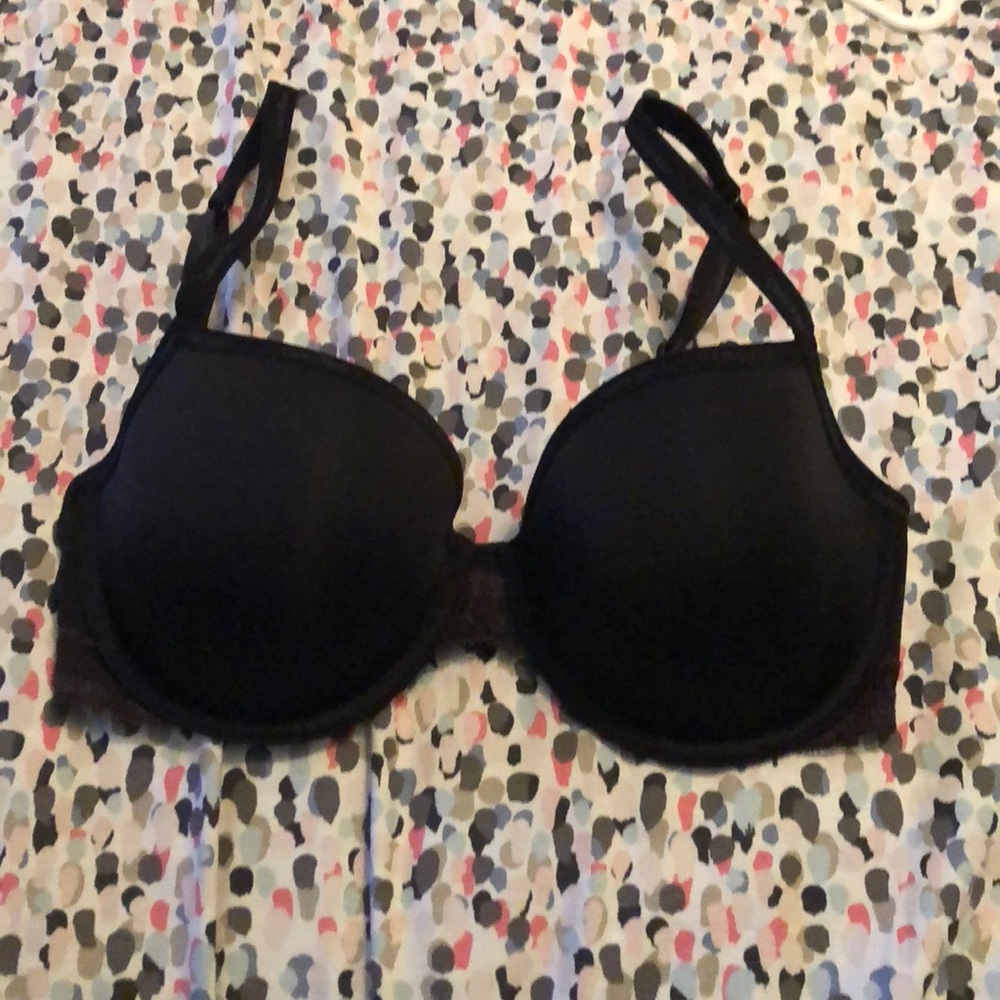 Calvin Klein black lace bra